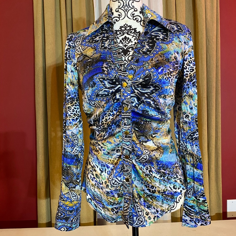 Silk printed Cache top